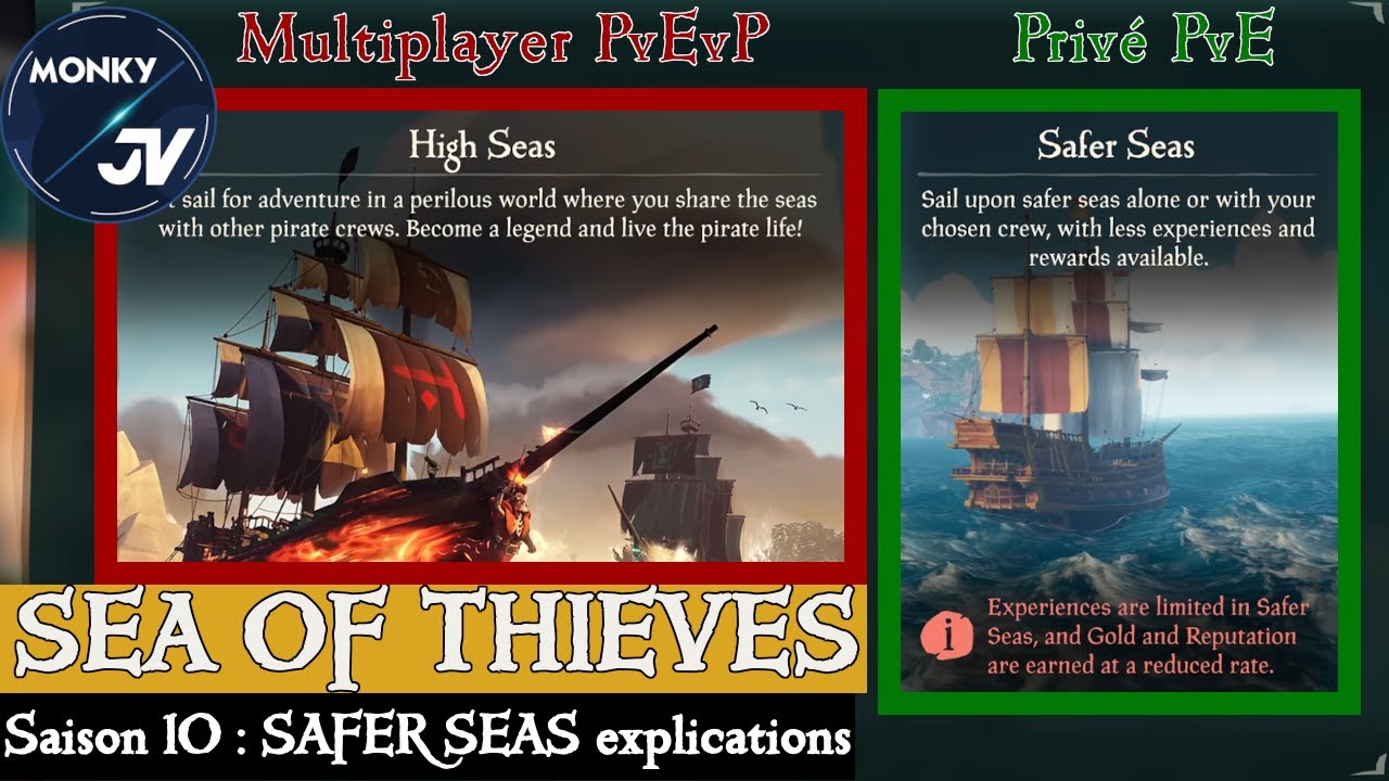 Vid O Explications Du Mode Safer Seas Sea Of Thieves France